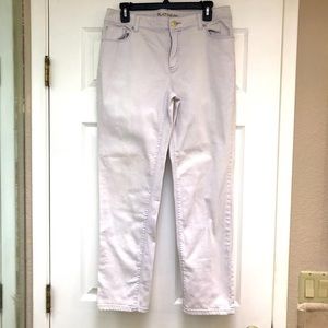 Chico's Platinum Light Lavender Denim Jeans-Size M